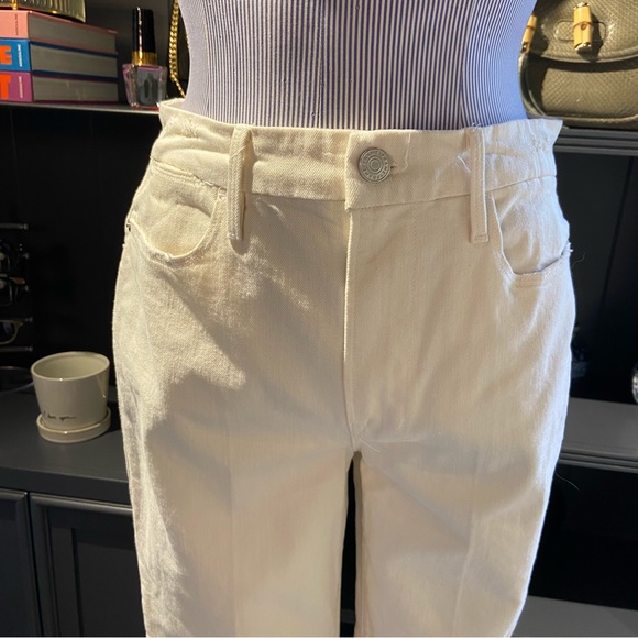 NWT Frame Denim Le Super High Straight White Jeans – Size 30 - Picture 6 of 13